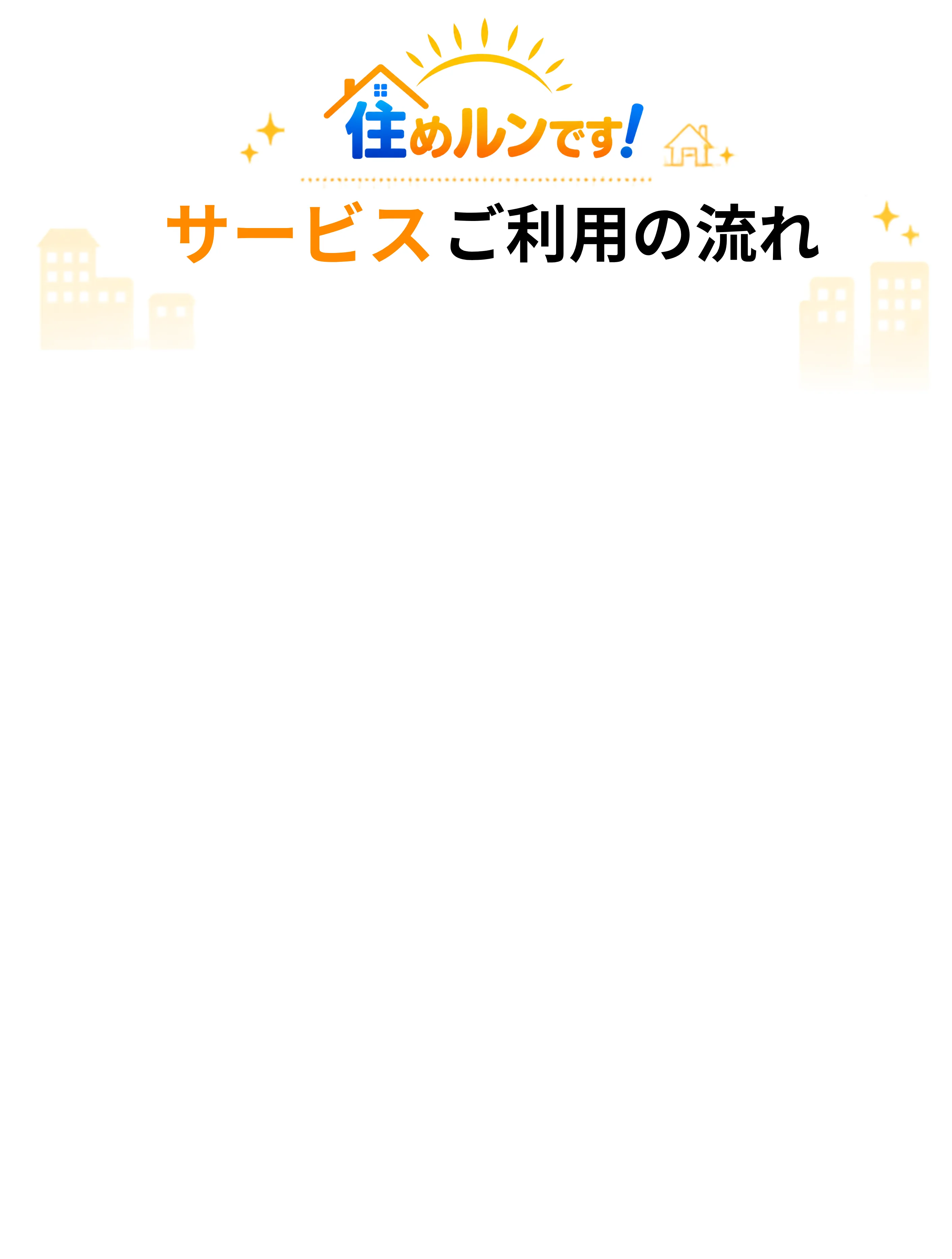 住めルンです！サービスご利用の流れ
